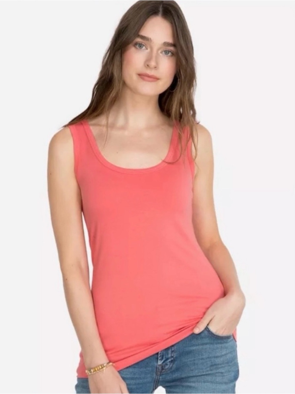 Johnny Was 
CALME Coral Basic Tank
NWT